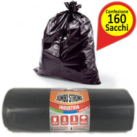 Sacchi per pattumiera jumbo strong extra forti confezione da 160 sacchi