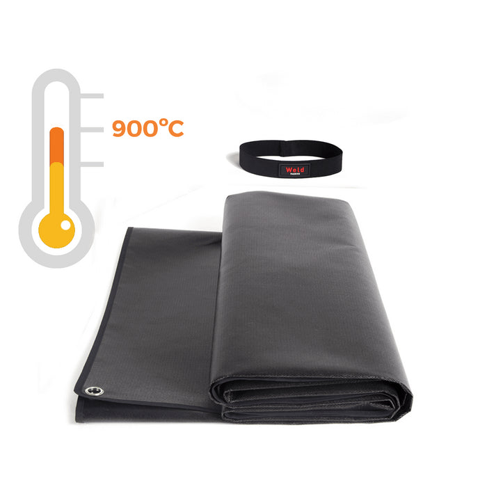 Coperta ignifuga per saldatura Weld S2 (150x100 cm). Protezione dalle scintille fino a 900ºC