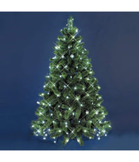 Mantello Rete 240 Led Per Albero Di Natale Luci Luce Bianco Freddo 2,10 Metri         