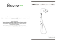 Colonna Doccia A Ponte Con Soffione Cervicale Rettangolare