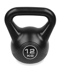 Manubrio Kettlebell Da 12 Kg Peso Con Maniglia Ginnastica Fitness Ergonomico         