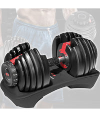 Manubrio Pesi Dumbbell Regolabile A Carico Variabile Da 2 A 24kg Multifunzionale         