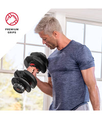 Manubrio Pesi Dumbbell Regolabile A Carico Variabile Da 2 A 24kg Multifunzionale         