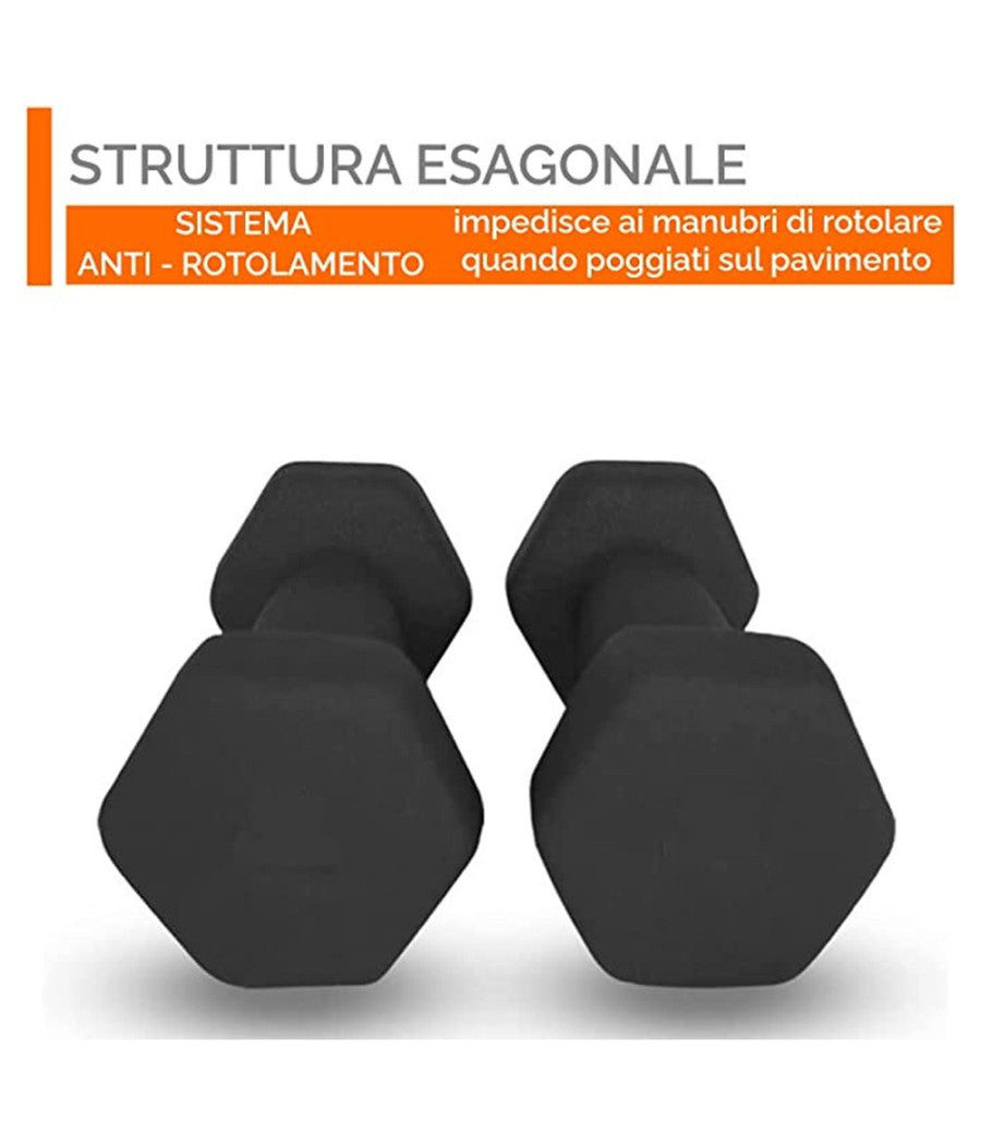 Manubrio Singolo 1 Kg In Vinile Allenamento Esercizi Casa Palestra Workout Fit         