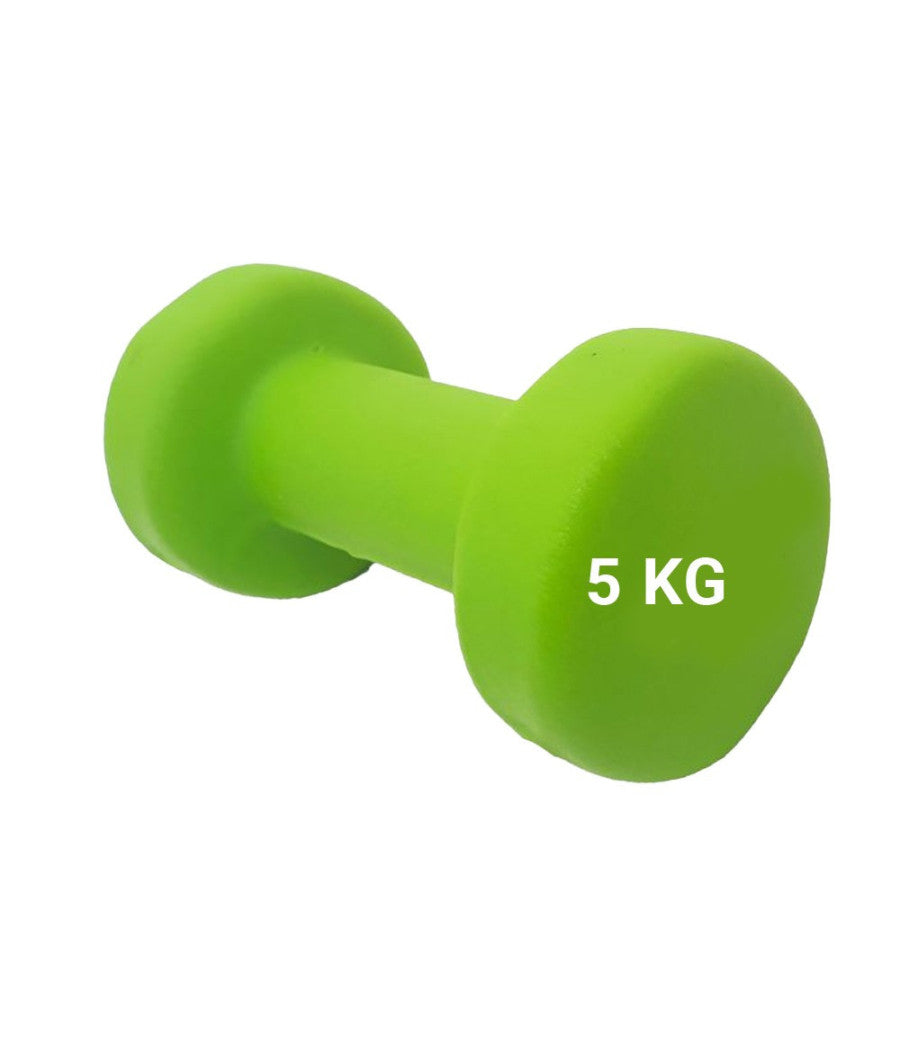 Manubrio Singolo 5 Kg In Vinile Allenamento Esercizi Casa Palestra Workout Fit         