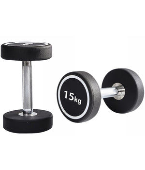 Manubrio Singolo Professionale In Vinile Da 15 Kg Pesi Palestra Fitness Sport         