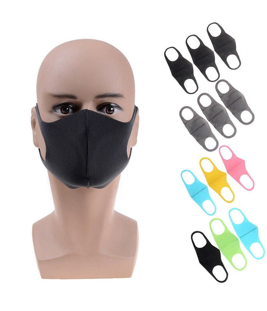 Maschera Antipolvere Respiratore Batteri Polvere 3 Mascherine Per Adulti         