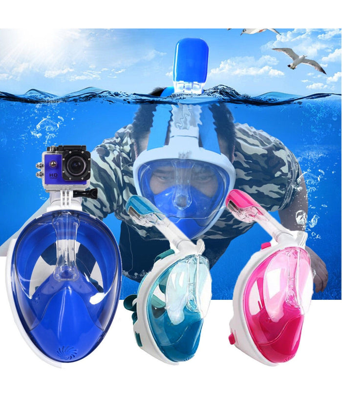 Maschera Da Immersione Subacquea Snorkeling Boccaglio Full Face Con Visione 180°         