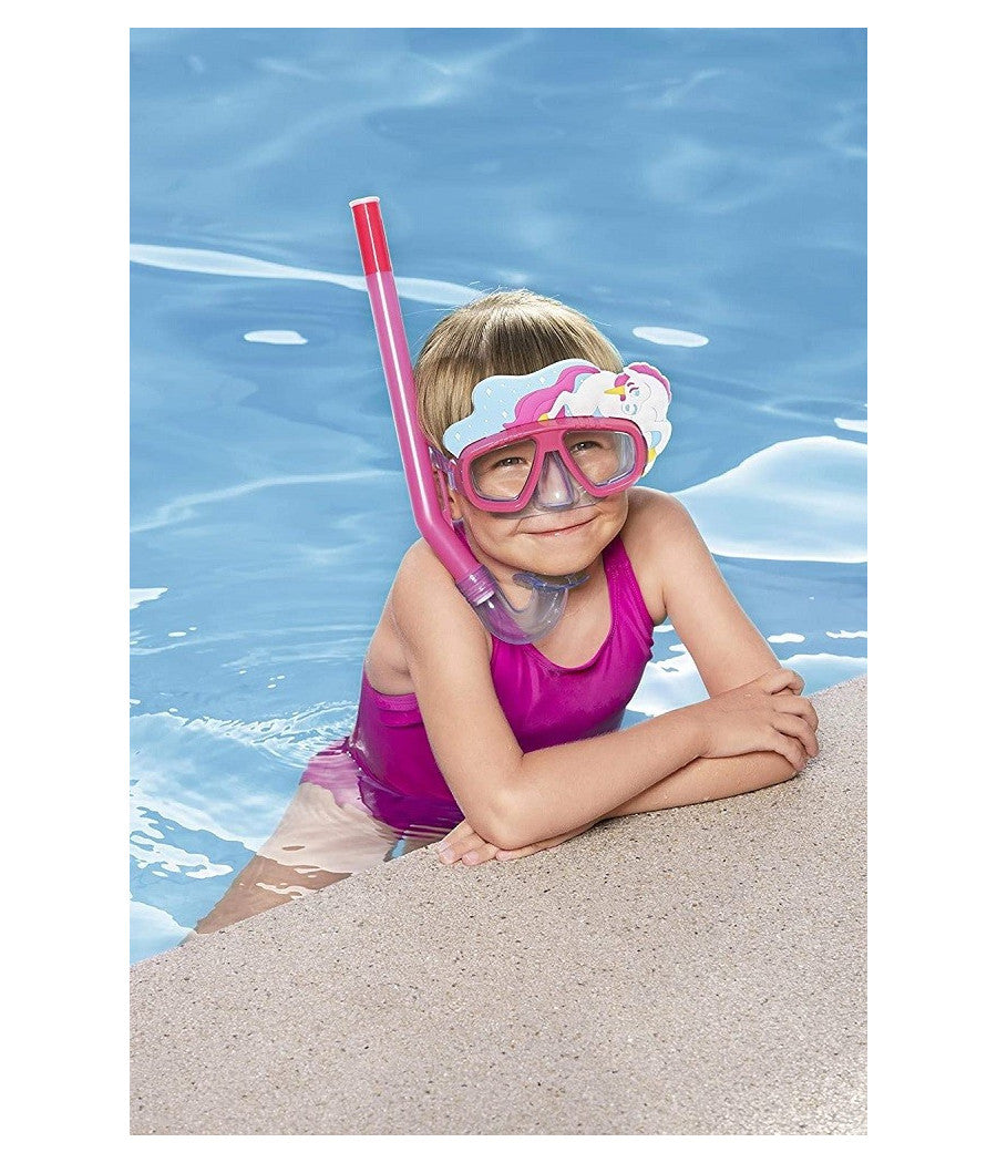 Maschera Da Snorkeling Con Boccaglio Per Bambini Con Animaletti 3-6+ Anni 24059         