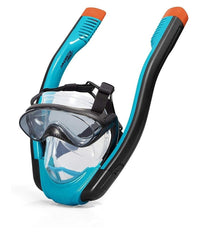 Maschera S/m Con 2 Boccagli Da Snorkeling Sub Per Mare Piscina Hydro-pro 24060         