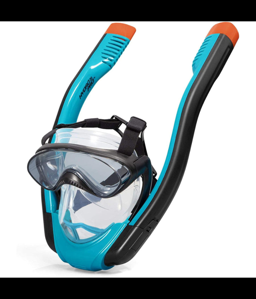 Maschera S/m Con 2 Boccagli Da Snorkeling Sub Per Mare Piscina Hydro-pro 24060         