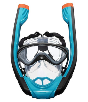 Maschera S/m Con 2 Boccagli Da Snorkeling Sub Per Mare Piscina Hydro-pro 24060         