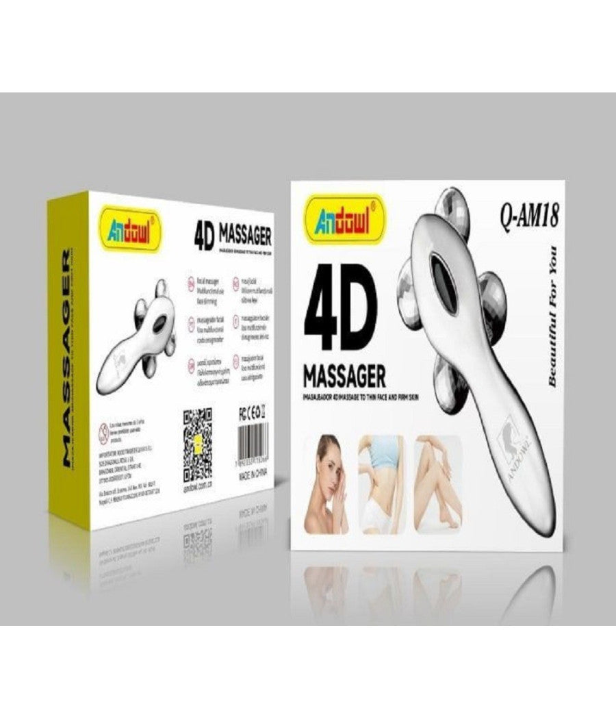 Massaggiatore 4d Massaggio 4 Rulli Girevoli A 360° Per Cura Pelle Corpo Q-am18         