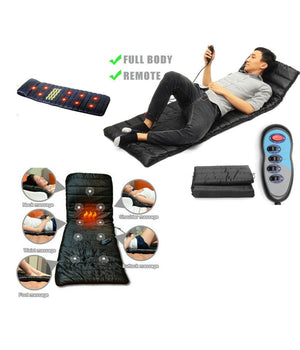 Materassino Massaggiante Vibrante A 9 Zone Con 4 Aree Vibranti Massaggio Shiatsu         