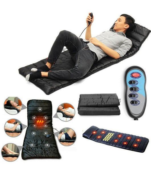 Materassino Massaggiante Vibrante A 9 Zone Con 4 Aree Vibranti Massaggio Shiatsu         