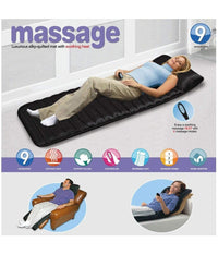 Materassino Massaggiante Vibrante A 9 Zone Con 4 Aree Vibranti Massaggio Shiatsu         