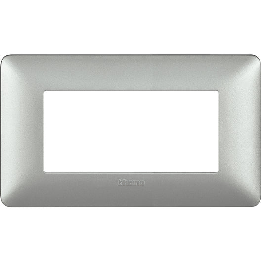 Bticino matix placca 504 4p Moduli silver AM4804MSL