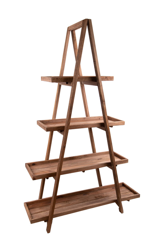 Scaffale Portavasi 4 Livelli 120x43 H 182 cm Legno