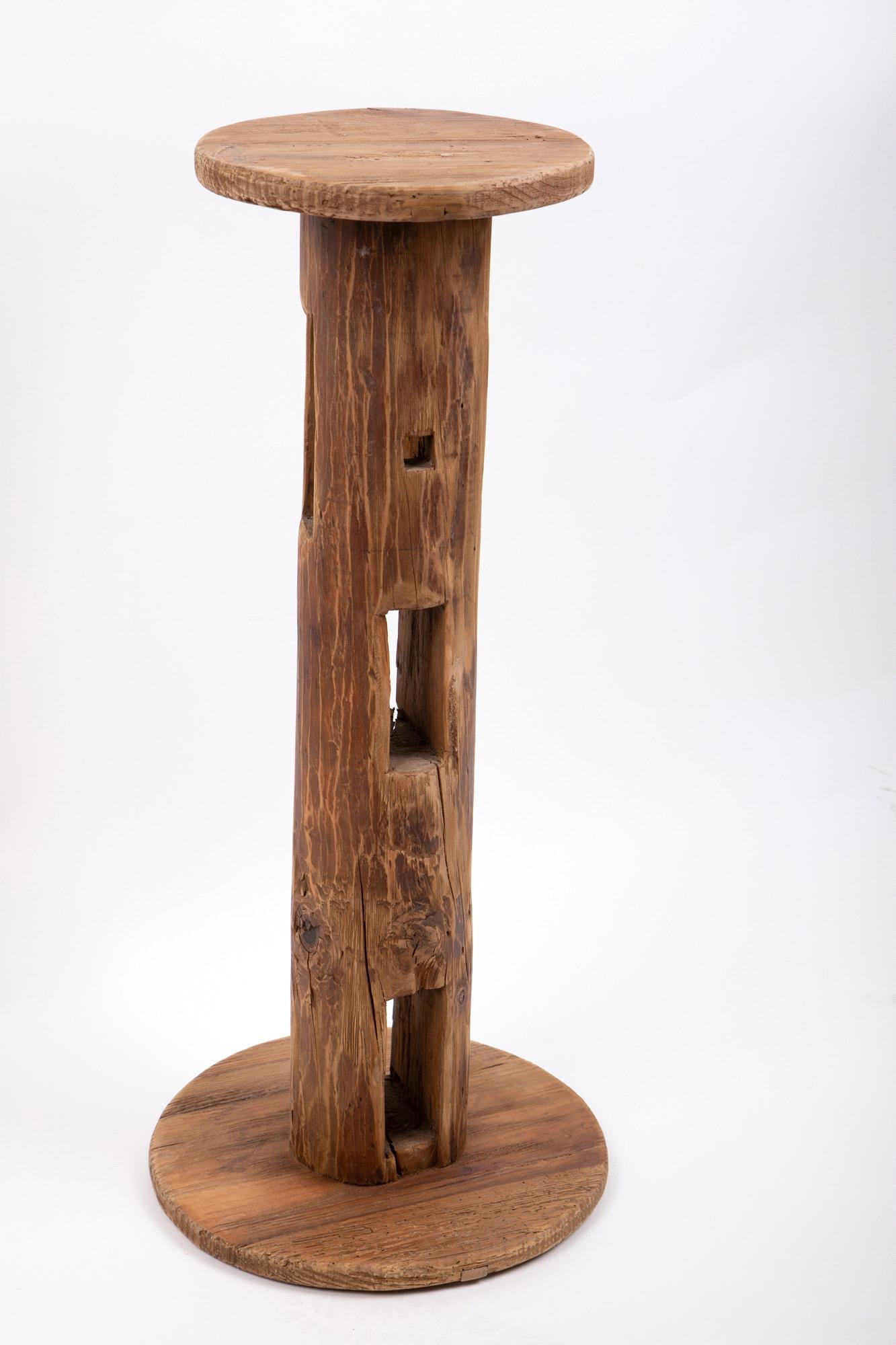 Alzata Tavolo Legno 40x H 90 cm