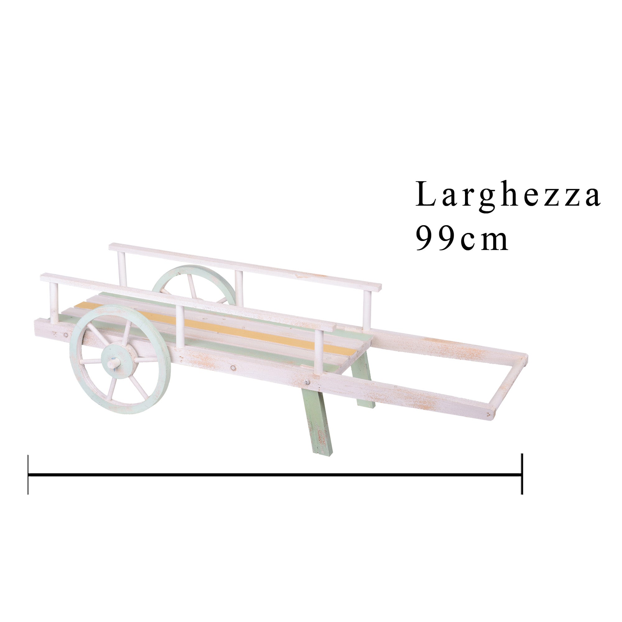 Carretto in Legno Larghezza 99 cm