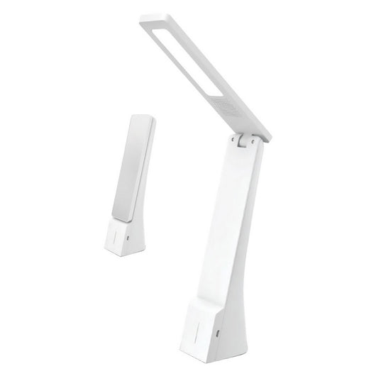 lampada da tavolo ricaricabile a led 4 watt - colore bianco/argento 8121630nlm