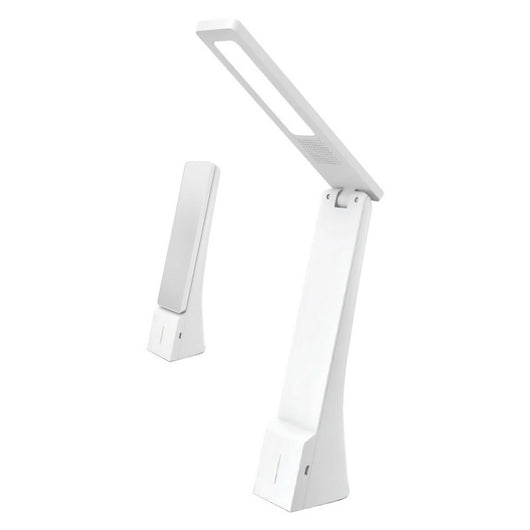 lampada da tavolo ricaricabile a led 4 watt - colore bianco/argento cod:ferx.8121630nlm
