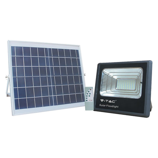 proiettore a led con pannello solare 100w - cm 32,5 x 28 x 8,5 / 6000k 8088704nlm