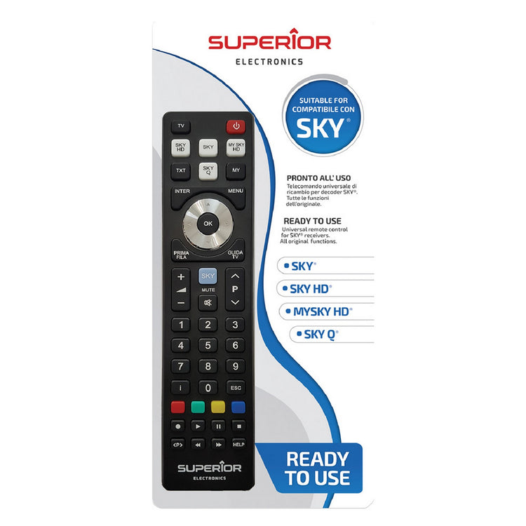 telecomando compatibile per tv 'replacement sky' tipo universale 8072470nlm