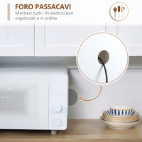 Mobile Dispensa Cucina 101x39x180 cm in Legno Bianco