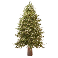  albero di natale "pino luxury" con led integrati, in pe effetto real touch / 240 cm  682222700 green