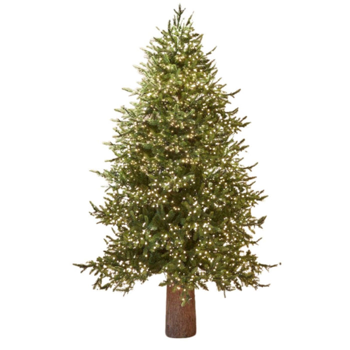  albero di natale "pino luxury" con led integrati, in pe effetto real touch / 240 cm  682222700 green