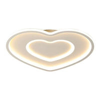 Lampadario Plafoniera Illuminazione a Led Moderno 63W Luce Soffitto Forma Cuore Luce Calda