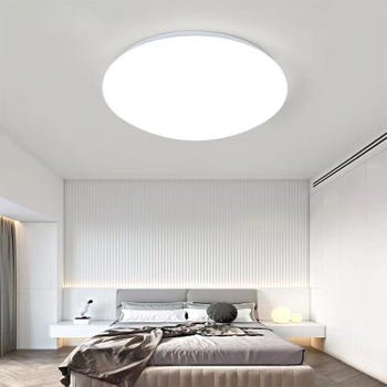 Plafoniera Led Soffitto Lampada Rotonda Luce Fredda Applique Moderno Bianco