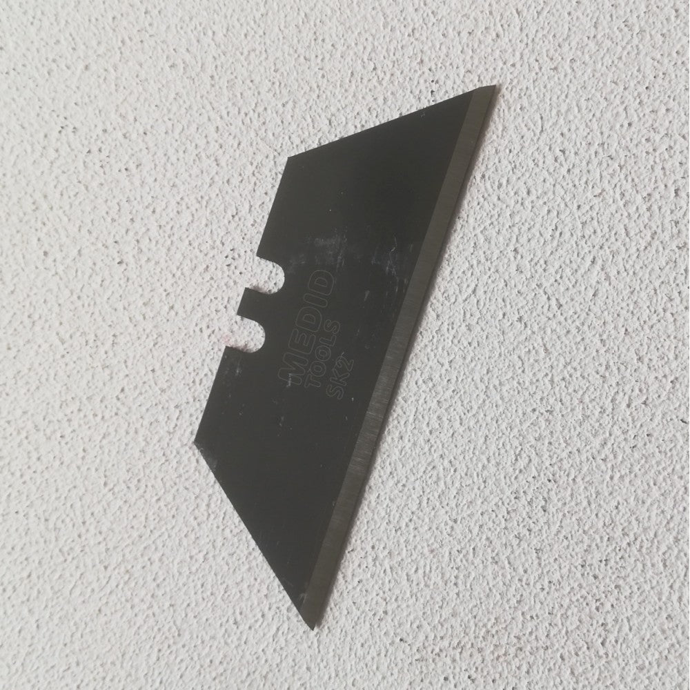 Medid lame di ricambio trapezoidali nere 18mm per cutter pieghevole - blister da 10 unità