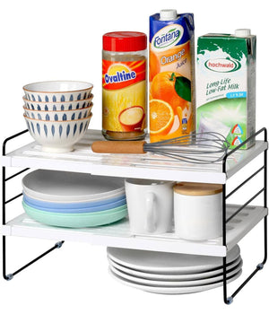 Mensola Estendibile Organizer Da Cucina Portaspezie Scaffale A 3 Ripiani Multius         