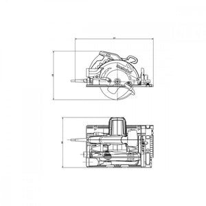 Metabo ks 55 fs sega circolare lama da 160mm