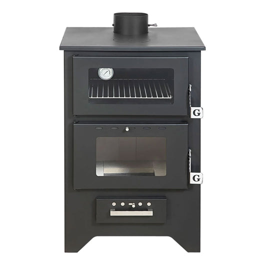 Silvia - Stufa a legna con forno 50,5x58,5xH90,5 cm