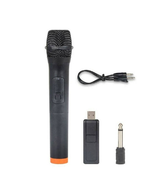 Microfono Wireless Mk-v10 Con Ricevitore Usb Per Karaoke Conferenze         