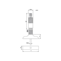 MICROMETRO DI PROFONDITA' 0-25mm PRECISIONE RISOLUZIONE 0,003mm 391-001-01 ACCUD 5160200025