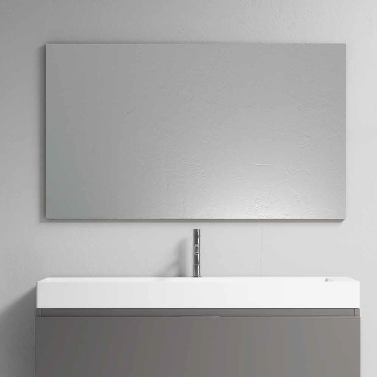 Specchio con telaio rettangolare reversibile miledy, misura 70x60