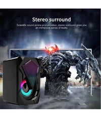 Mini Altoparlante Casse Usb 2.0 Speaker Con Luce Led Rgb Pc Multimediale A4000         