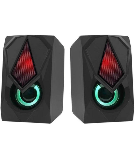 Mini Altoparlante Casse Usb 2.0 Speaker Con Luce Led Rgb Pc Multimediale A4000         