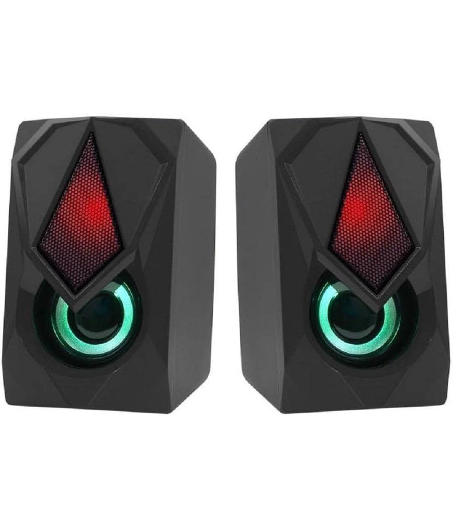 Mini Altoparlante Casse Usb 2.0 Speaker Con Luce Led Rgb Pc Multimediale A4000         