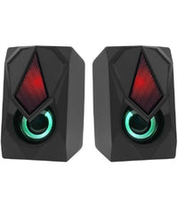 Mini Altoparlante Casse Usb 2.0 Speaker Con Luce Led Rgb Pc Multimediale A4000         