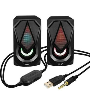 Mini Altoparlante Casse Usb 2.0 Speaker Con Luce Led Rgb Pc Multimediale A4000         