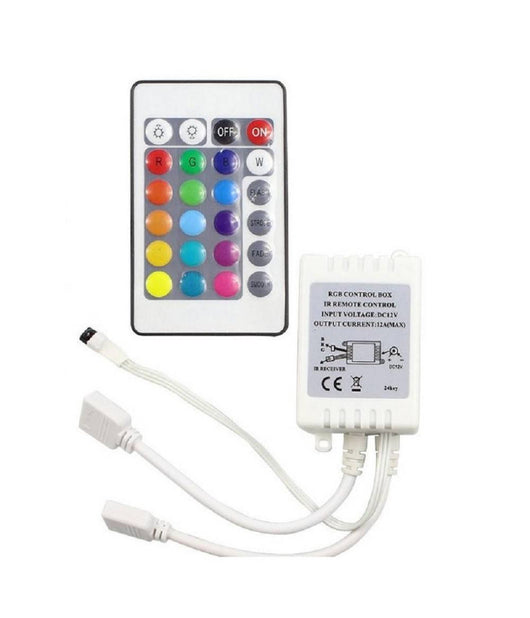 Mini Centralina Rgb Controller Ir 2 Uscite Per Strip Led Telecomando 12v Te-rgb2         