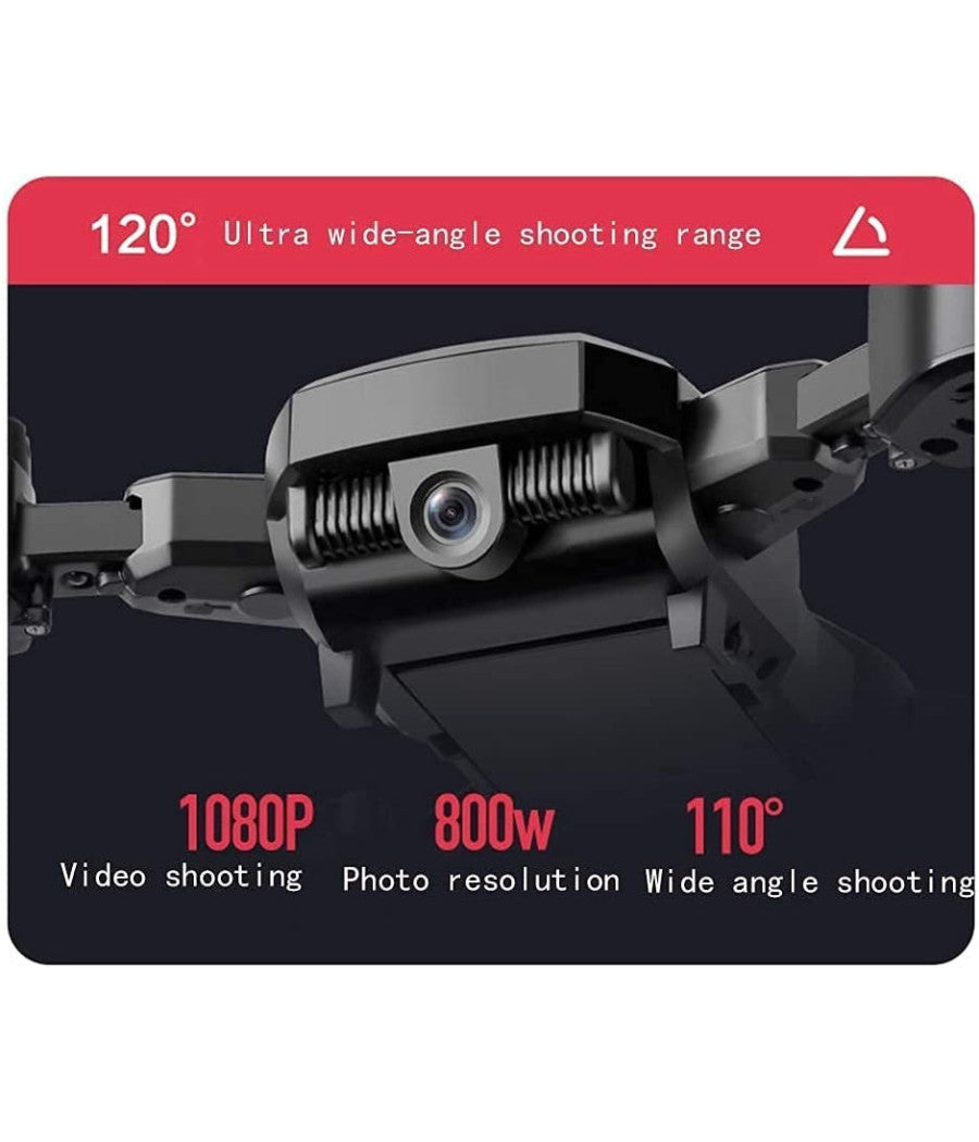 Mini Drone Quadricottero Pieghevole Con Telecamera 4k Telecomando Wifi 2,4g Q718         