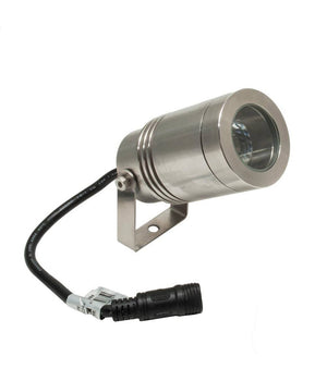 Mini Faretto Led 24v Ip68 Rgb 4000k Staffa Orientabile 8w Dmx Rgbw Luce Giardino         