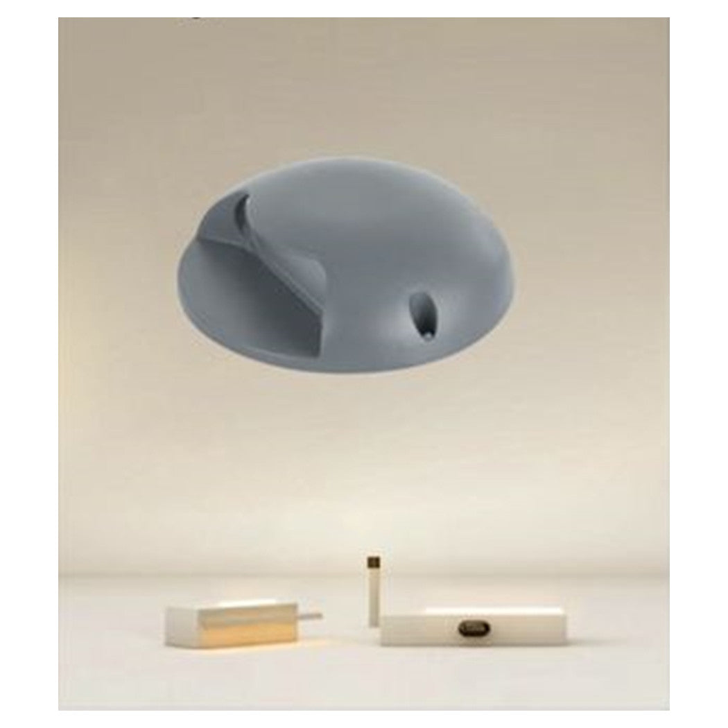 Trade Shop - Mini Faretto Segnapasso Led 4 Watt Rotondo Grigio 440lm Luce Naturale 4000k 33627         