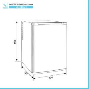 Mini frigorifero incasso o libera installazione 40 Lt A+ silenzioso 